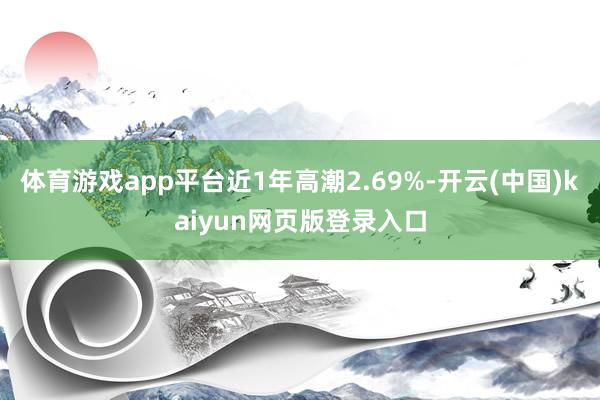 体育游戏app平台近1年高潮2.69%-开云(中国)kaiyun网页版登录入口